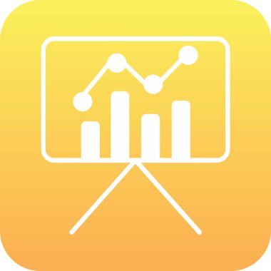 iş grafiği simgesi, vektör illüstrasyonu