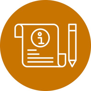 Belge simgesinin vektör illüstrasyonu