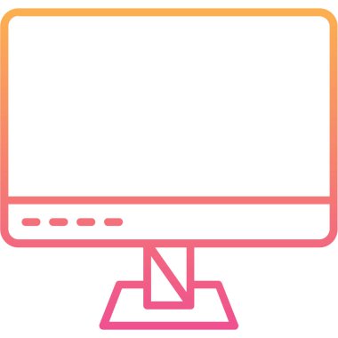 Bilgisayar. Web simgesi basit illüstrasyon