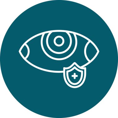 Göz. Web simgesi vektör illüstrasyonu