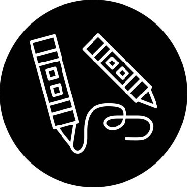 Siyah ve beyaz simgesinin vektör illüstrasyonu