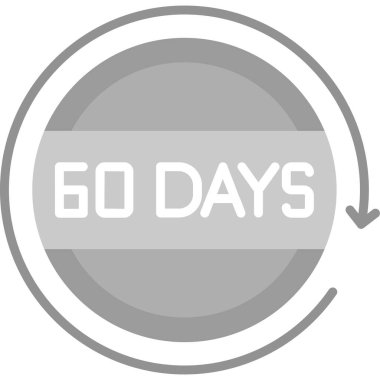 Siyah simge tasarımına 60 gün