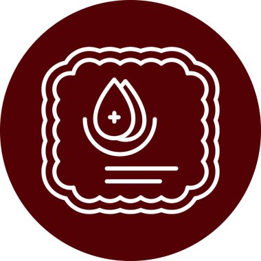 damla simgesi, vektör illüstrasyonu