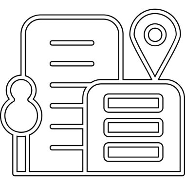 Harita konumu simgesi, özet biçimi