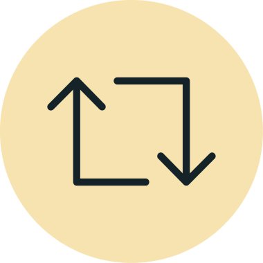 ok vektörü simgesi modern basit vektör illüstrasyon sembolü.