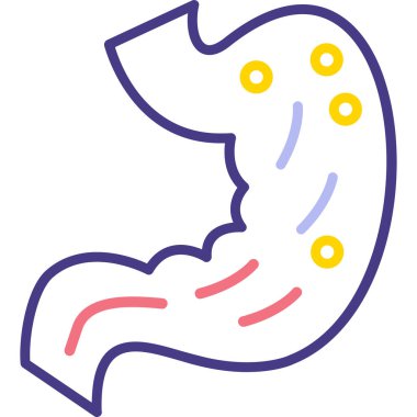 mide ikonu vektör illüstrasyonu