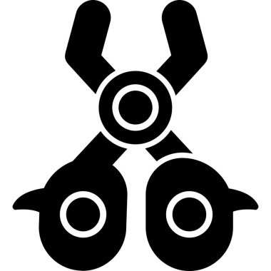 Dürbün. Web simgesi basit illüstrasyon