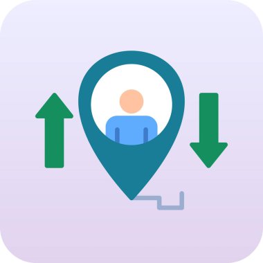 konum simgesi vektör illüstrasyonu