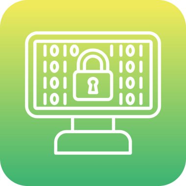 İkili kod simgesi ile kilitle, basit biçim