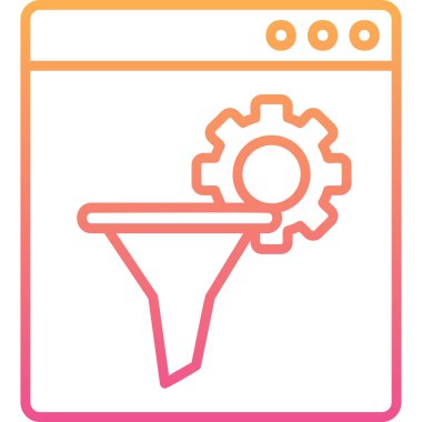 seo modern simgesinin vektör illüstrasyonu