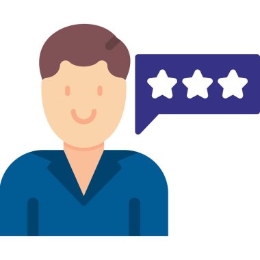 Müşteri derecelendirme düz vektör illüstrasyonu.