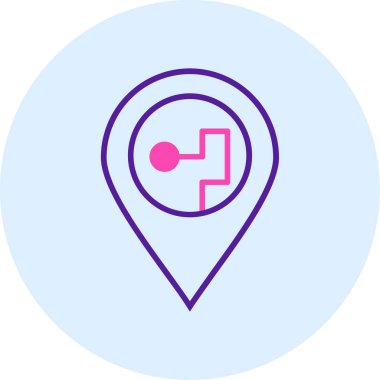 konum simgesi vektör illüstrasyonu