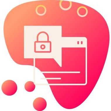 Kilit modern simgesinin vektör illüstrasyonu