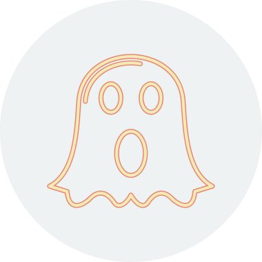 Hayalet simgesi, vektör illüstrasyonu