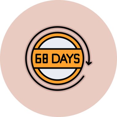 Sarı daireli siyah damga metni.