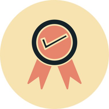 Vektör çizimi. Madalya simgesi.