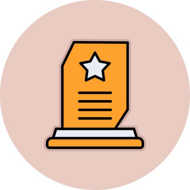 Ödül vektör simgesi modern basit vektör illüstrasyonu