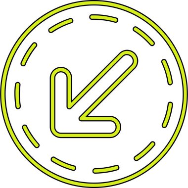 Bir saat simgesinin vektör illüstrasyonu