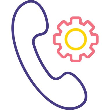 - Telefon. Web simgesi basit illüstrasyon