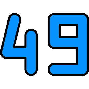 Oyun için sayı tasarımı, vektör illüstrasyonu