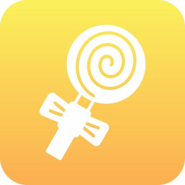 Bir lolipop simgesinin vektör çizimi