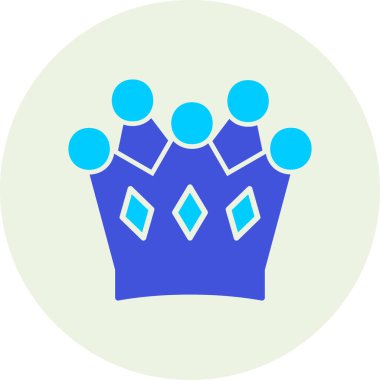 taç simgesi vektör illüstrasyonu