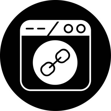 çamaşır makinesi simgesi, vektör illüstrasyonu