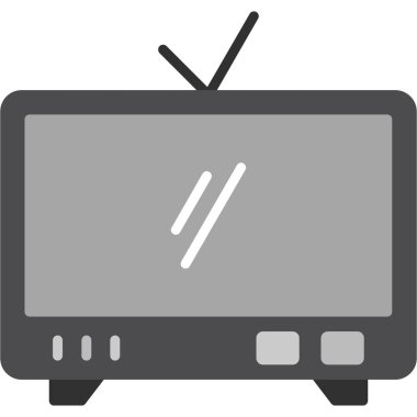 televizyon simgesi vektör illüstrasyonu