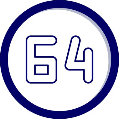 5 numaralı simgenin vektör illüstrasyonu