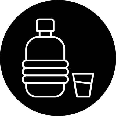 içki cam ikon vektör illüstrasyon tasarımı