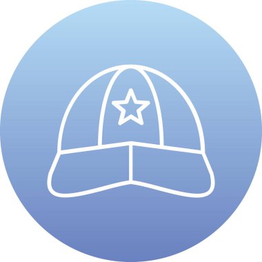 Miğfer. Web simgesi basit illüstrasyon