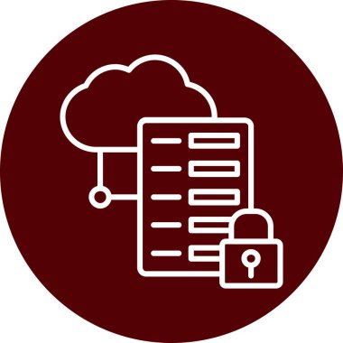 vektör Bulut simgesi illüstrasyonu