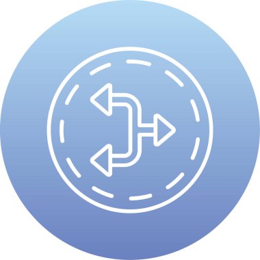 ok simgesi vektör illüstrasyonu