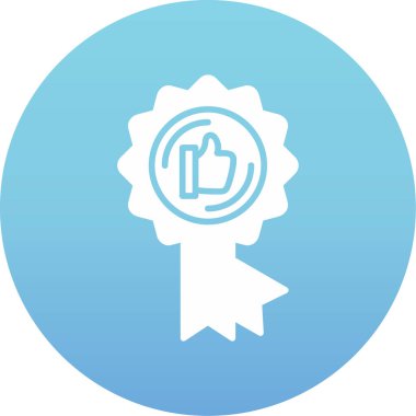 Başparmak yukarı simgesi. Düz tasarım. vektör illüstrasyonu.