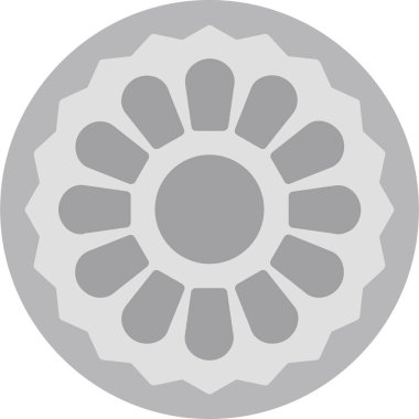 Çiçek. Web simgesi basit illüstrasyon