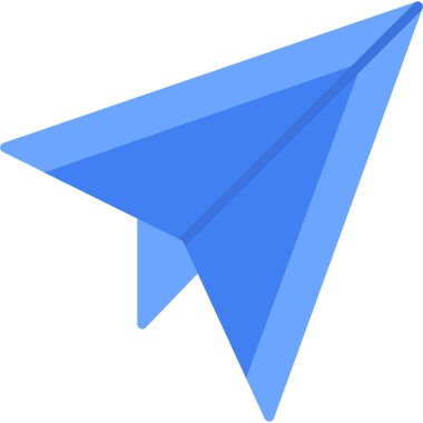 Kağıt uçak. Web simgesi