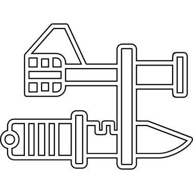 Bir roket simgesinin vektör çizimi