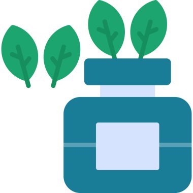 bitki simgesi, vektör illüstrasyonu, tasarım