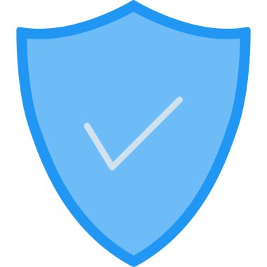 kalkan ikon vektör illüstrasyonu