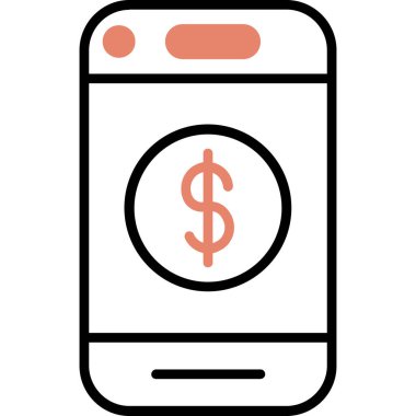 akıllı telefon simgesi vektör illüstrasyonu