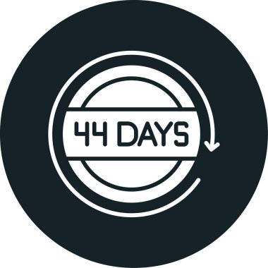 54 günlük bir ikon. 5 günlük konsept koleksiyonundan basit bir çizim. Ağ simgesi. Çemberde web tasarım şablonları.