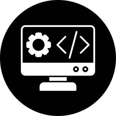 Web geliştirme vektör simgesi