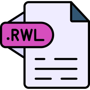 dosya biçimi simgesi, vektör illüstrasyonu