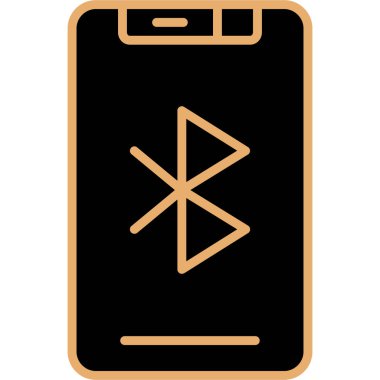 Mobil simgenin vektör illüstrasyonu