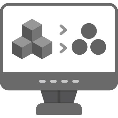 veritabanı. Web simgesi basit illüstrasyon