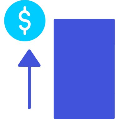 Dolar. Web simgesi basit tasarım