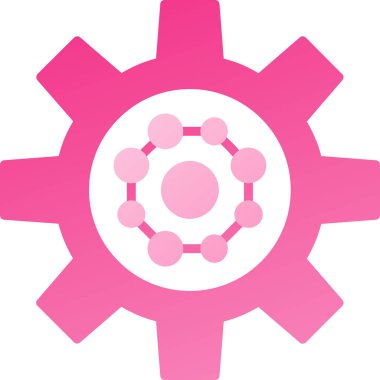 Dişliler. Web simgesi vektör illüstrasyonu