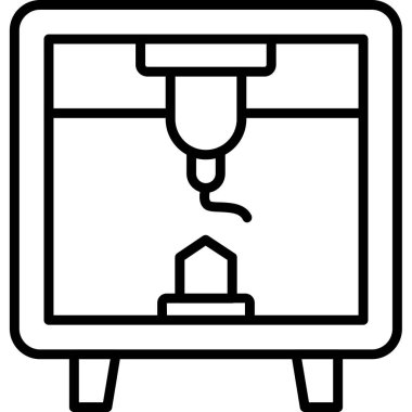 Fabrika taşıma simgesi ana hatları biçiminde