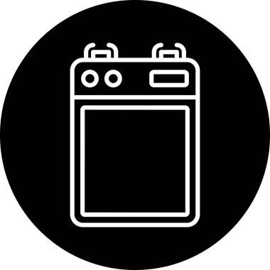 Modern gaz ikonunun vektör illüstrasyonu