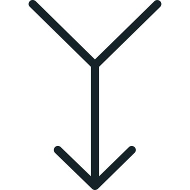 Bir ağaç simgesinin vektör illüstrasyonu